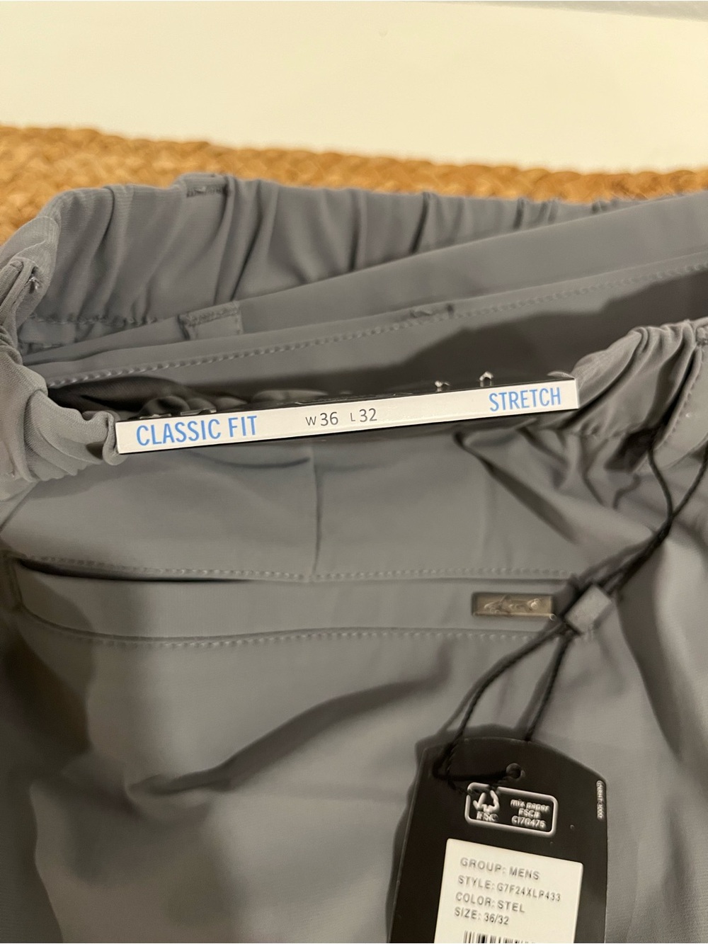 Greg Norman Collection PULL-ON TRAVEL PANT Steel Color 36x32 - Picture 3 of 9